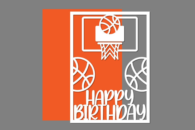 Birthday Basketball, Basketball Birthday, Basketball Papercut SVG zafrans studio 