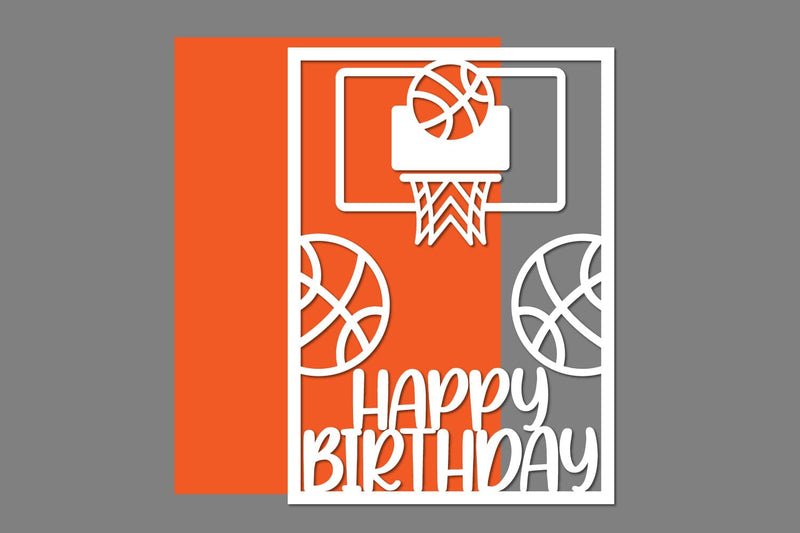 Birthday Basketball, Basketball Birthday, Basketball Papercut SVG zafrans studio 
