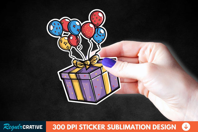 Birthday Box Sticker Clipart Sublimation Regulrcrative 