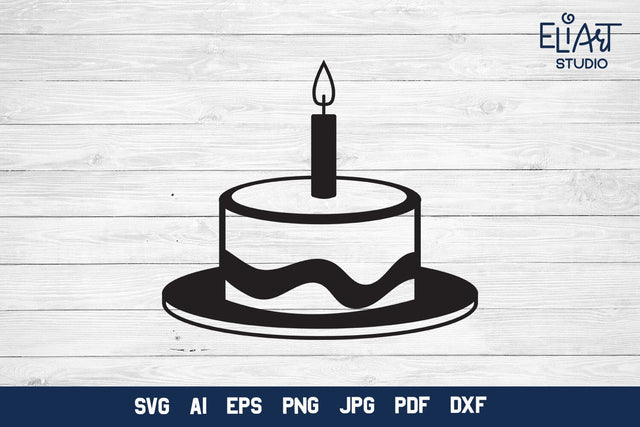 Birthday Cake PNG, Cake SVG Design. SVG Elinorka 