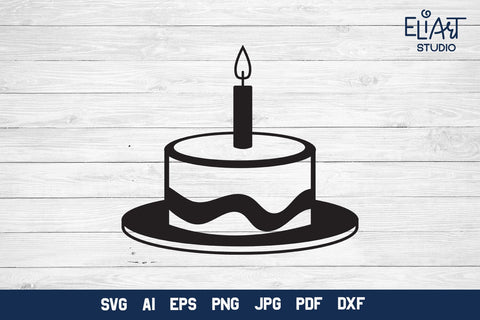 Birthday Cake PNG, Cake SVG Design. SVG Elinorka 