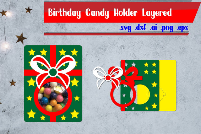 Birthday Candy Holder | Cake Candy Dome 3D Paper zafrans studio 