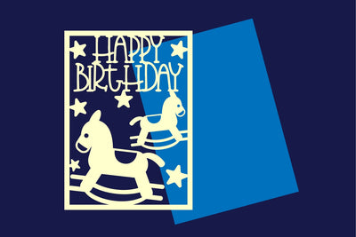 Birthday Card for Kids, Kids Birthday Card, Child Birthday Card SVG zafrans studio 