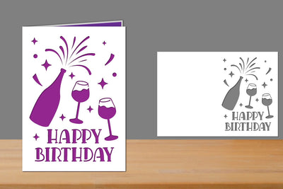 Birthday Card, Happy Birthday Papercut 3D Paper zafrans studio 