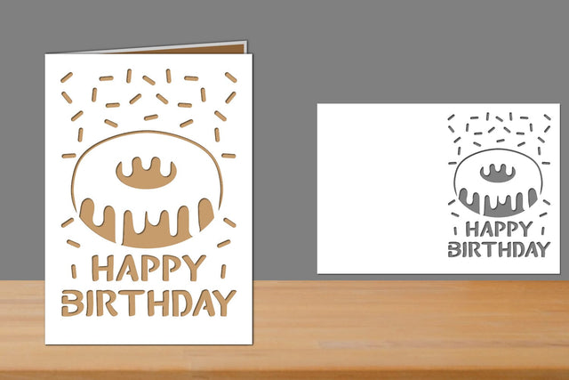 Birthday Card, Happy Birthday Papercut SVG zafrans studio 