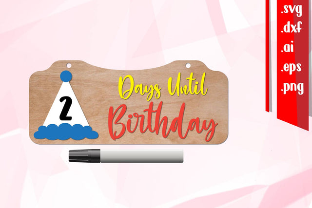 Birthday Countdown | Days until Birthday SVG zafrans studio 