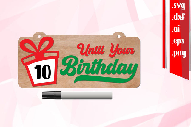 Birthday Countdown | Days until Birthday SVG zafrans studio 