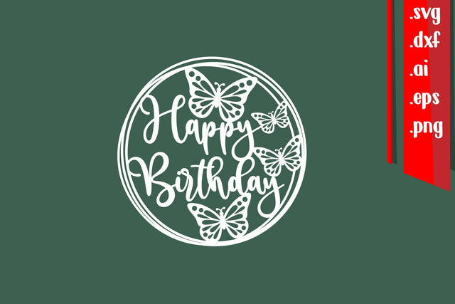 Birthday Cut files, Birthday Sign, Birthday Cake topper SVG zafrans studio 