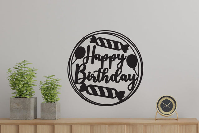 Birthday Cut files, Birthday Sign, Birthday Cake topper SVG zafrans studio 