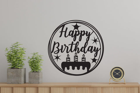 Birthday Cut files, Birthday Sign, Birthday Cake topper SVG zafrans studio 