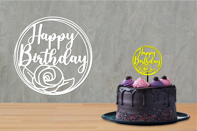 Birthday Cut files, Birthday Sign, Birthday Cake topper SVG zafrans studio 