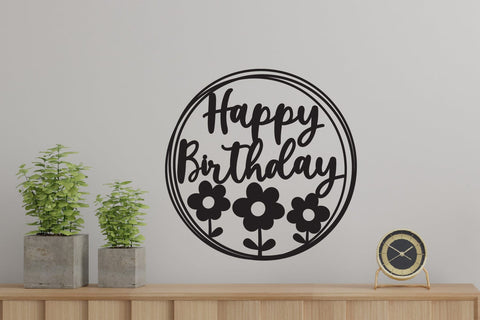 Birthday Cut files, Birthday Sign, Birthday Cake topper SVG zafrans studio 