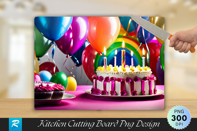 Birthday Cutting Board Sublimation Regulrcrative 