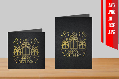 Birthday Foil Quill, Single Line SVG, Outline Design SVG zafrans studio 