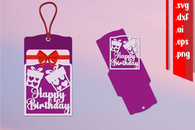 Birthday Gift Card Holder | Happy Birthday 3D Paper zafrans studio 