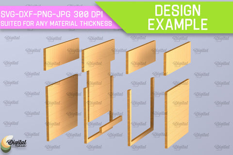 Birthday Gift Card Holder Laser Cut. Card Holder SVG SVG Evgenyia Guschina 