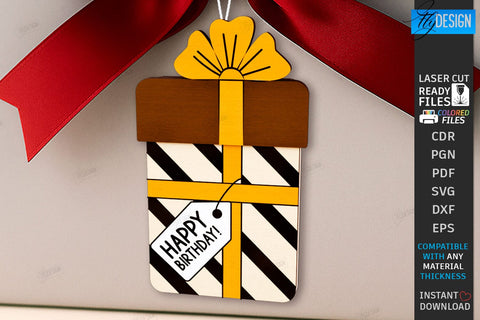 Birthday Gift Cards Laser Cut Bundle | Birthday Greeting Cards | Happy Birthday SVG | Cards with Wishes | Birthday Gift Idea | Personalized Birthday Cards | Birthday Laser Engraving | B-day Gift Cards | CNC Files SVG Fly Design 