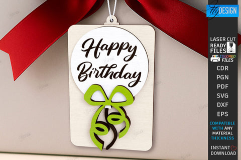 Birthday Gift Cards Laser Cut Bundle | Birthday Greeting Cards | Happy Birthday SVG | Cards with Wishes | Birthday Gift Idea | Personalized Birthday Cards | Birthday Laser Engraving | B-day Gift Cards | CNC Files SVG Fly Design 