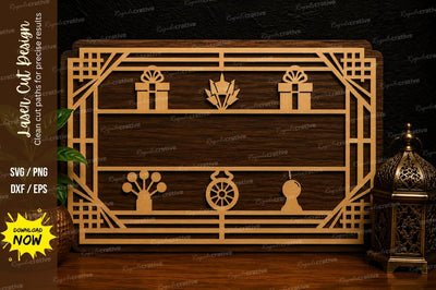 Birthday Gift Frame Laser Cut SVG Design SVG Regulrcrative 