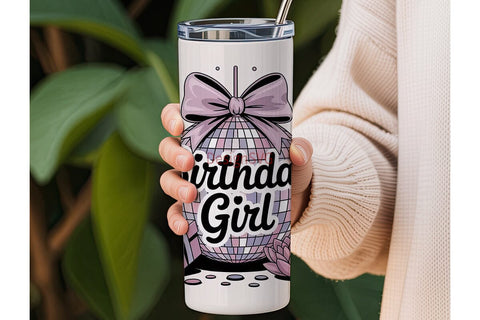 Birthday Girl Disco 20oz Tumbler Wrap Sublimation DesignSVG 