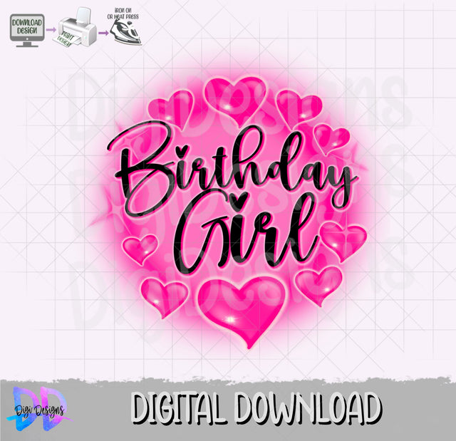 Birthday Girl Sublimation Png SVG DigiDezigns 