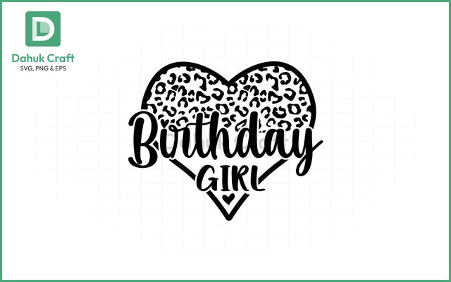 Birthday Girl SVG – Balloon Style Birthday Girl SVG PNG & EPS V4 SVG dahukdesign 