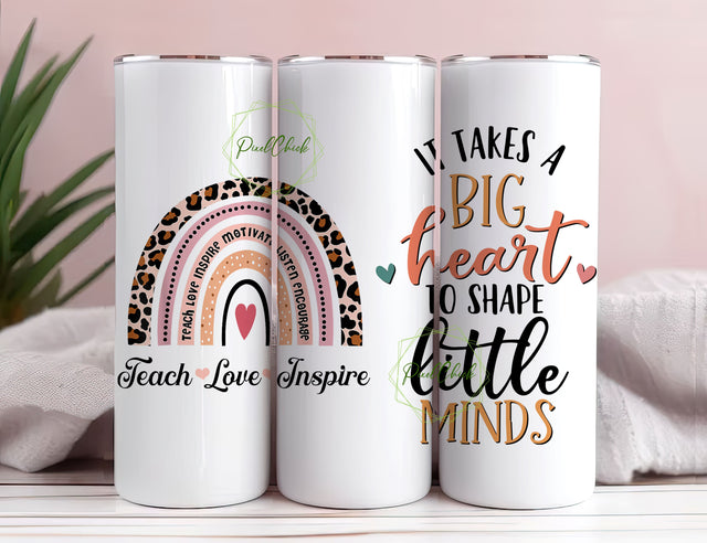 Birthday, Graduation, Christmas, Thanksgiving Gifts For Teacher, New Teacher Graduation Gifts Ideas, Thank You Tumbler Sublimation PixelChick 
