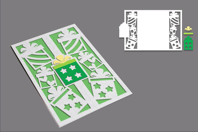 Birthday Invitation Template, TriFold Birthday Papercut, Gate-fold Birthday card 3D Paper zafrans studio 