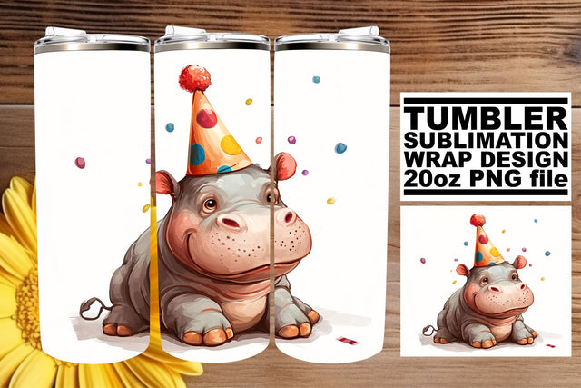 Birthday Menagerie Adventure: Animal Tumbler Design Sublimation afrosvg 