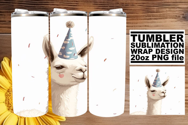 Birthday Menagerie Bonanza: Animal Tumbler Wrap Sublimation afrosvg 