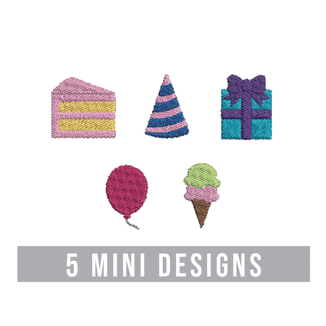 Birthday Mini Embroidery Design Bundle Embroidery/Applique DESIGNS Creatively Embroidery 