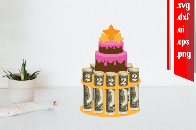 Birthday Money Cake | Anniversary Money Cake 3D Paper zafrans studio 