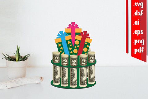 Birthday Money Cake | Gift Box Money Cake 3D Paper zafrans studio 