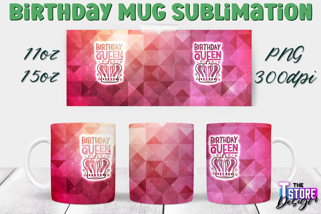 Birthday Mug Sublimation | 11 Oz 15 Oz Mug Sublimation | PNG File Sublimation The T Store Design 
