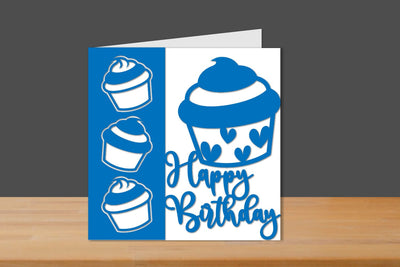 Birthday Papercut Card, Birthday Card, Birthday Cut files SVG zafrans studio 
