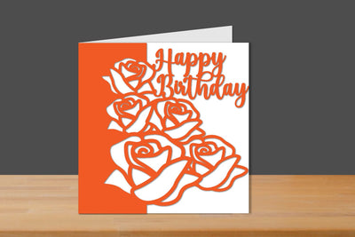 Birthday Papercut Card, Birthday Card, Birthday Cut files SVG zafrans studio 