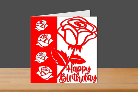 Birthday Papercut Card, Birthday Card, Birthday Cut files SVG zafrans studio 