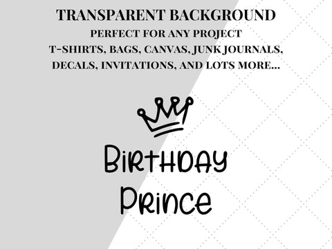Birthday Prince SVG SVG Paige Cole Studio 