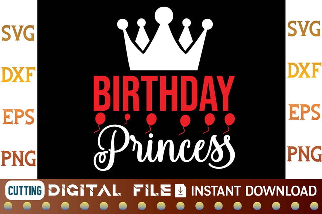 Birthday Princess svg SVG designer krishna 