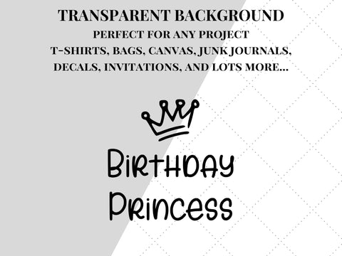 Birthday Princess SVG SVG Paige Cole Studio 