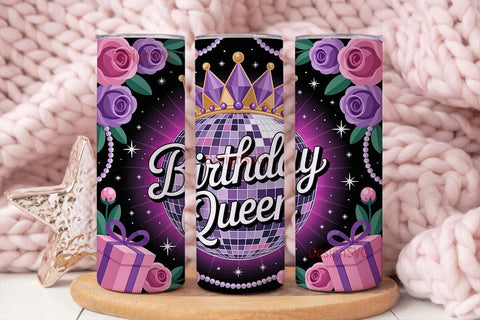 Birthday Queen 20oz Tumbler Wrap Sublimation DesignSVG 