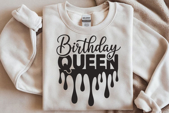 Birthday Queen SVG: Drippin' Design SVG DesignDestine 