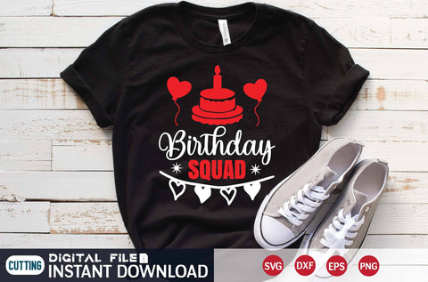 Birthday Squad svg SVG designer krishna 