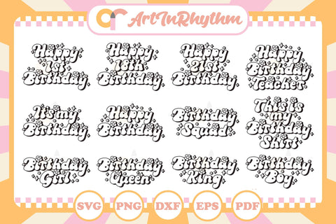 Birthday Svg Bundle, Birthday Svg, Birthday Svg Files, Birthday Shirt Designs SVG Artinrhythm shop 