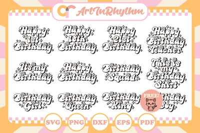 Birthday Svg Bundle, Birthday Svg, Birthday Svg Files, Birthday Shirt Designs SVG Artinrhythm shop 