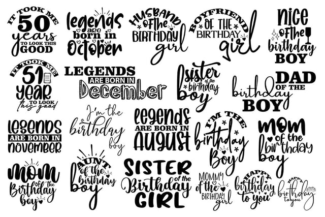 Birthday SVG Bundle, Birthday SVG, SVG orpitasn 