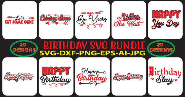 BIRTHDAY-SVG-BUNDLE SVG Syaman 