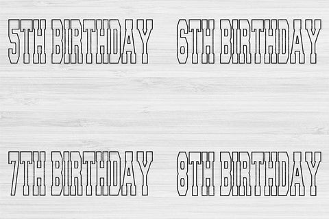 Birthday Svg Png Cut Files, Block Birthday Girl Svg Files For Cricut, Sweet Sixteen Svg Digital Designs Birthday Bundle Shirt Sublimation SVG TiffsCraftyCreations 