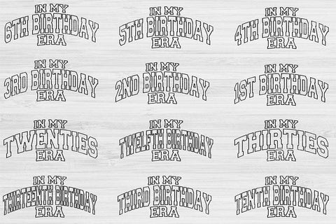 Birthday Svg Png Cut Files, In My Era Svg, Birthday Girl Svg Files For Cricut, Sweet Sixteen Svg Silhouette Digital Designs Birthday Bundle SVG TiffsCraftyCreations 