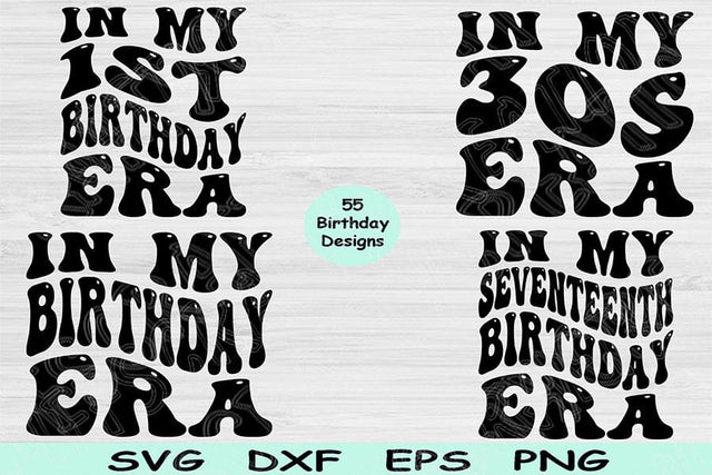 Birthday Svg Png Cut Files, In My Era Svg, Birthday Girl Svg Files For Cricut, Sweet Sixteen Svg Silhouette Digital Designs Birthday Bundle SVG TiffsCraftyCreations 